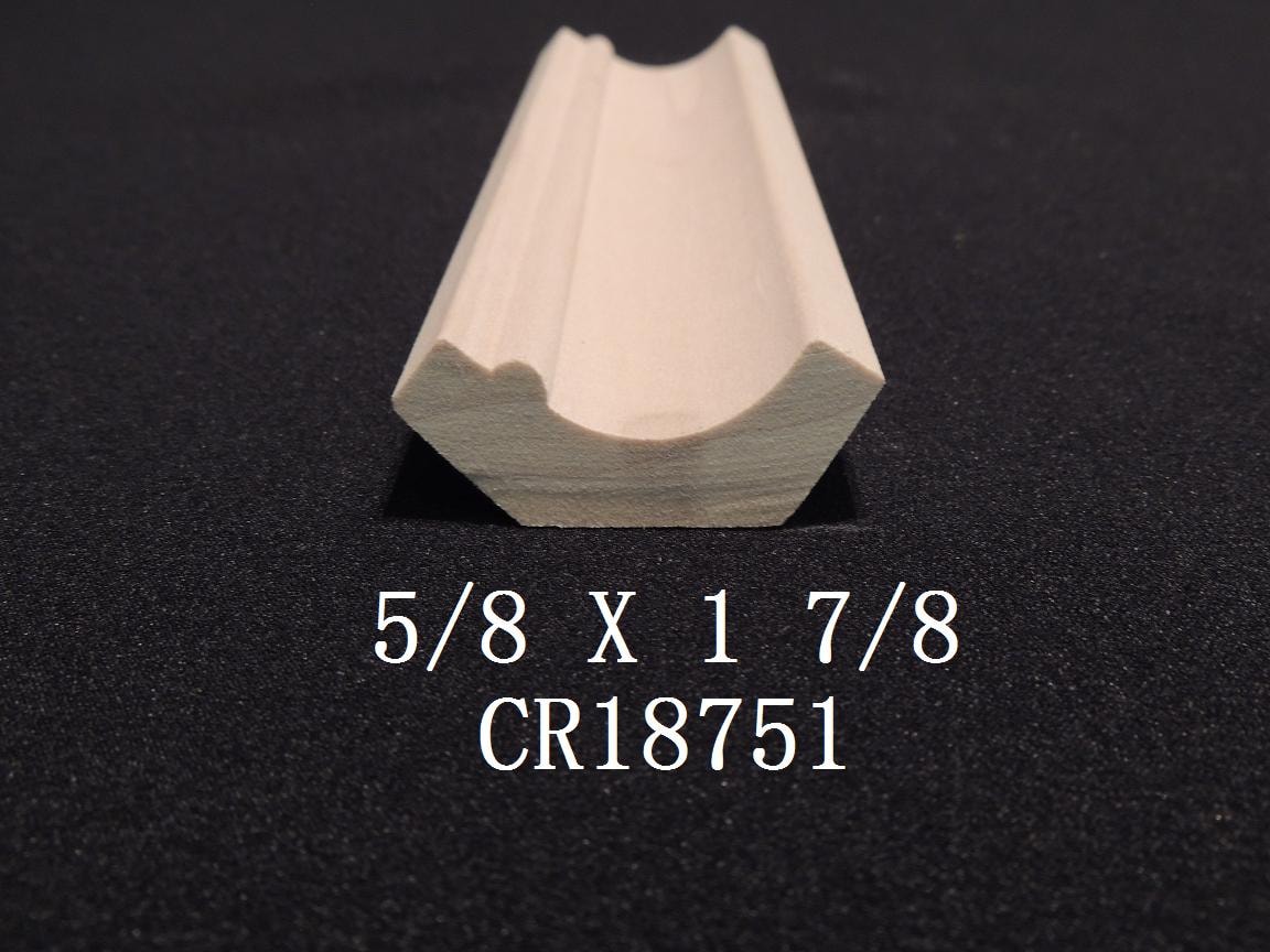 Crown moulding profile CR18751 — 5/8 x 1 7/8