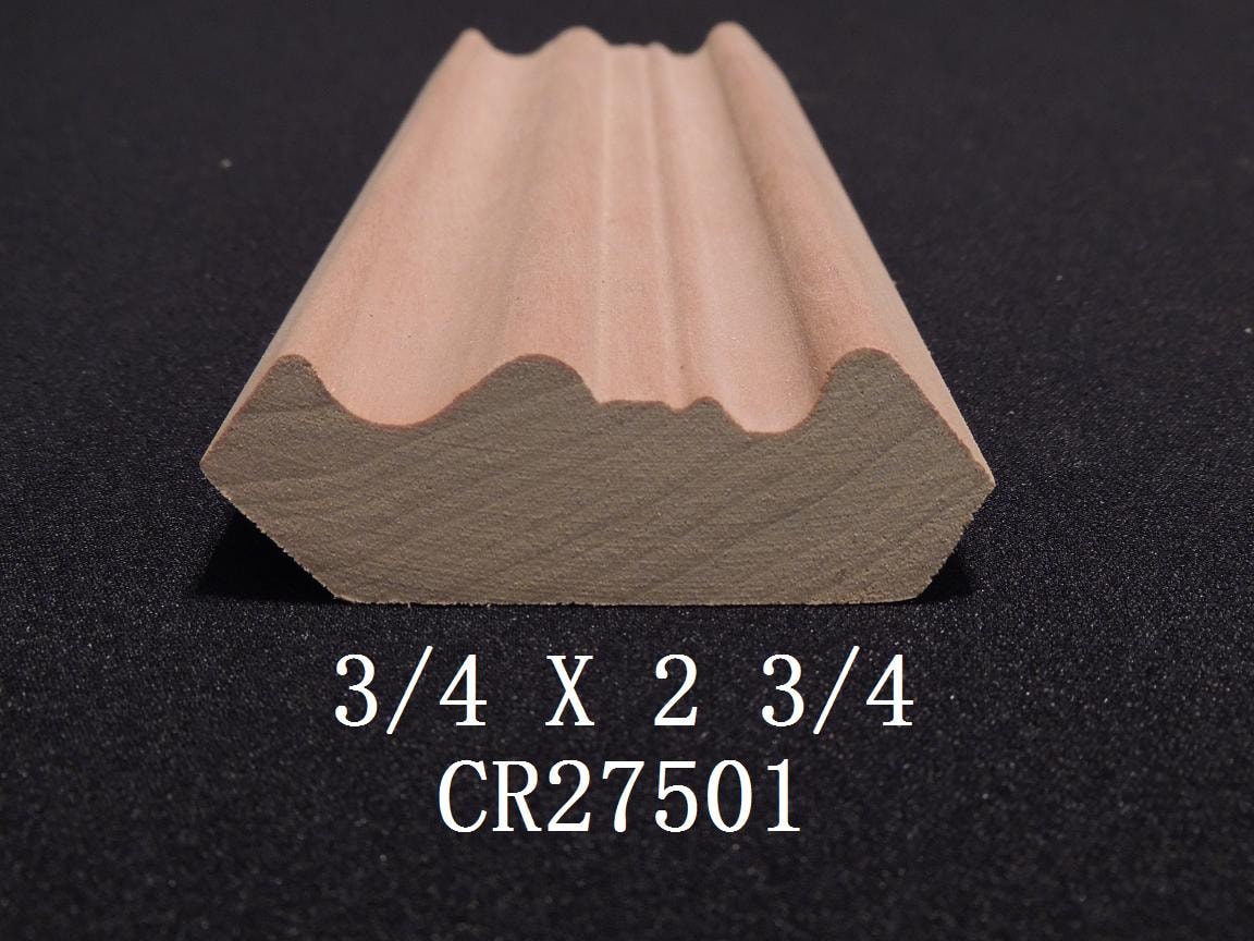 Crown moulding profile CR27501 — 3/4 x 2 3/4