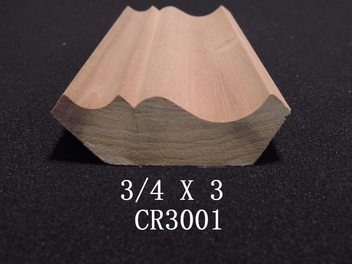 Crown moulding profile CR3001 — 3/4 x 3