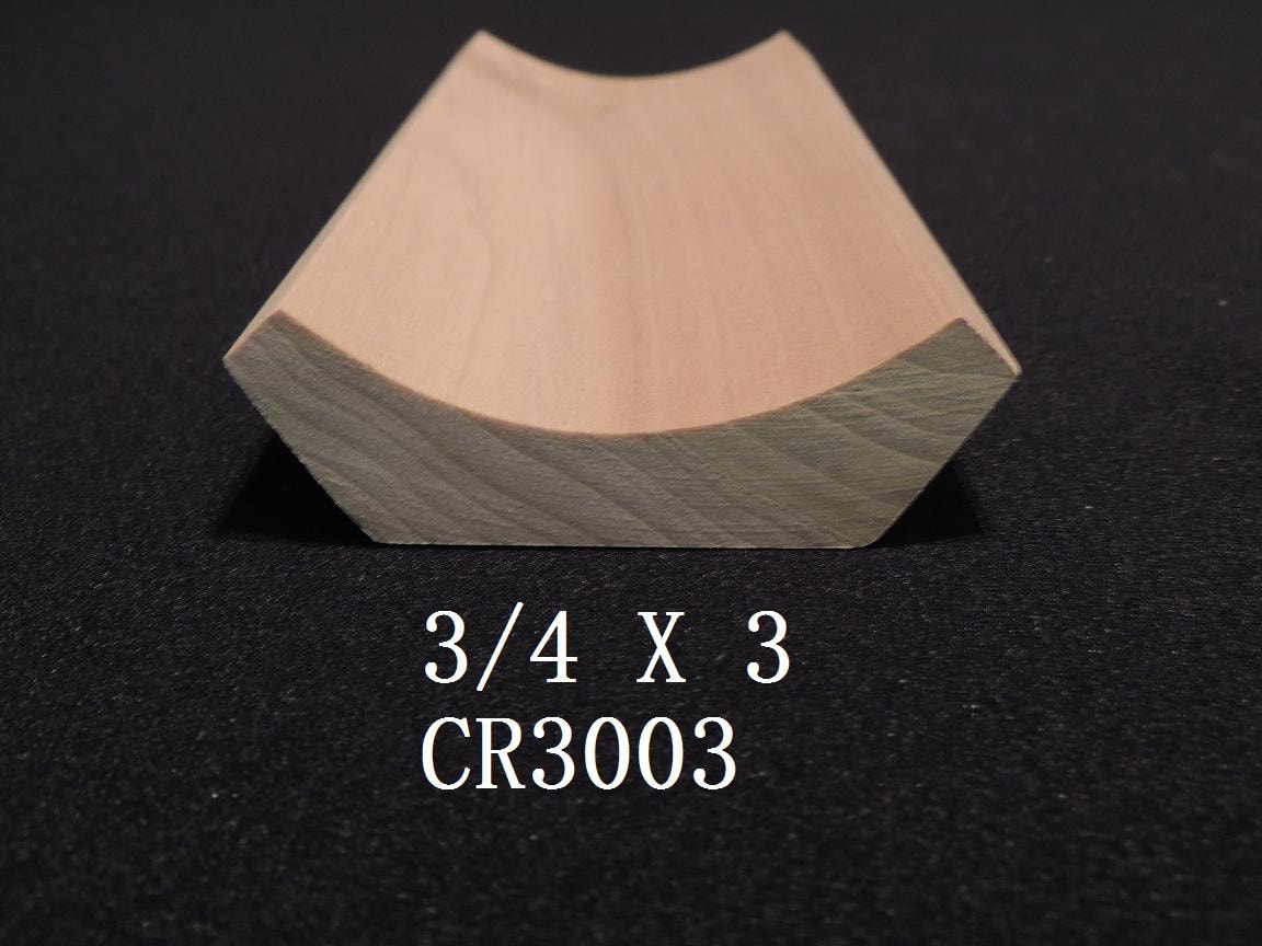 Crown moulding profile CR3003 — 3/4 x 3