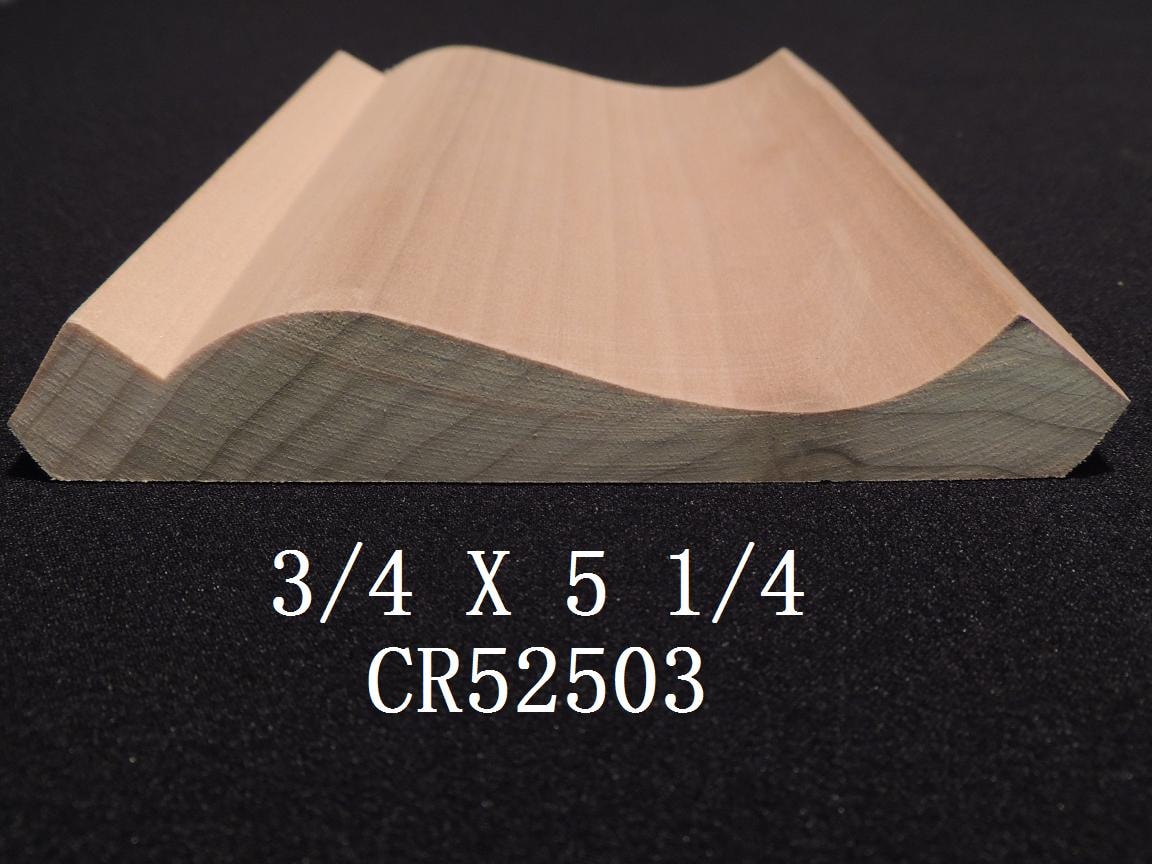 Crown moulding profile CR52503 — 3/4 x 5 1/4